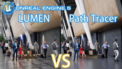 Unreal Engine 5.3: So sánh Lumen và Path Tracing