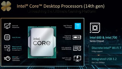 Bộ vi xử lý Intel Core thế hệ thứ 14 sẽ không hỗ trợ Thunderbolt 5