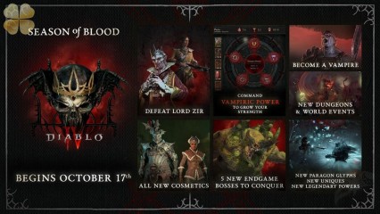 Diablo 4 Season 2 Vampiric Armor Set được tiết lộ, trông khá ám ảnh